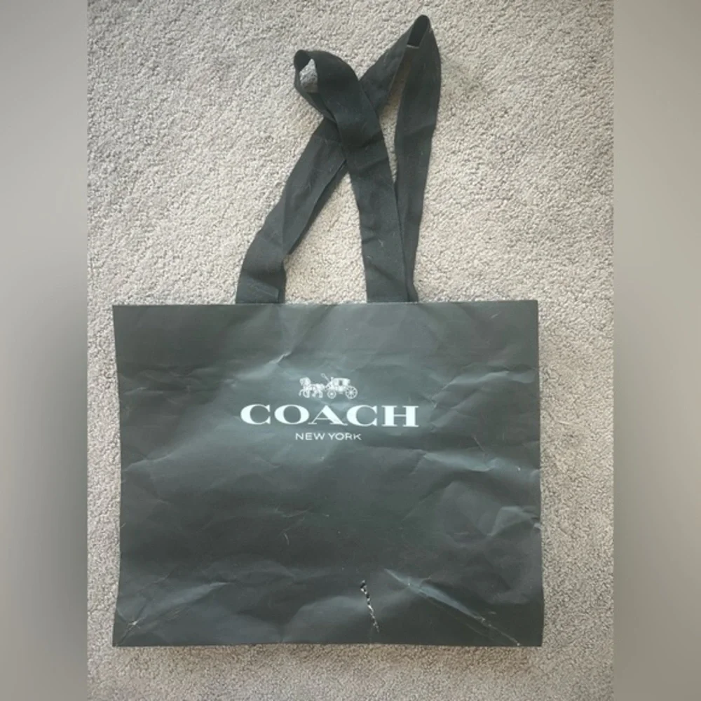 Coach Black Shopping Bag